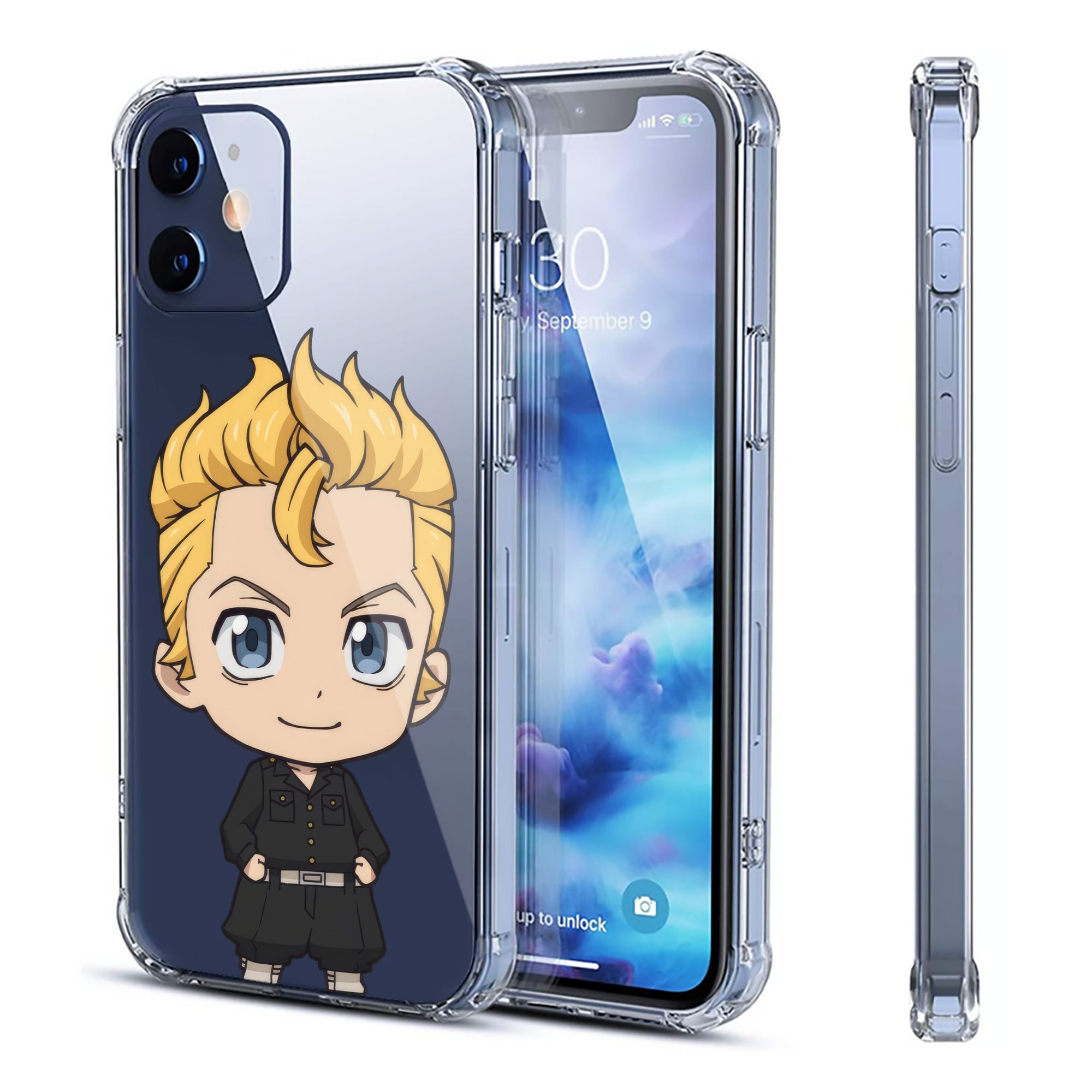 （画像用） 東京リベンジャーズ Tokyo Revengers 【iPhone 12シリーズ対応】透明スマホケース（クリアソフトケース）